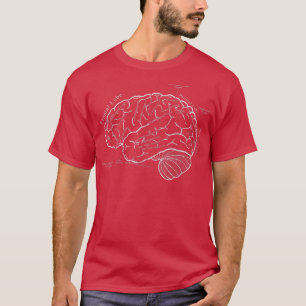 T-shirt Vintage Cerveau humain Anatomie Science Nerd Geek