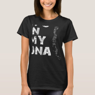 T-shirt Vintage C'est dans mon ADN Chili Carte Empreinte C