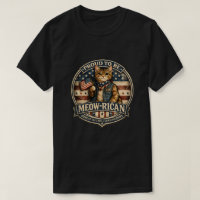 Vintage Chat Drapeau Américain Papa Chat Hommes