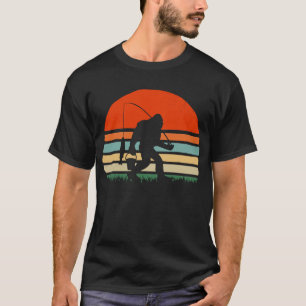 T-shirt Vintage Chemise de pêche au pied jaune Walleye Fis