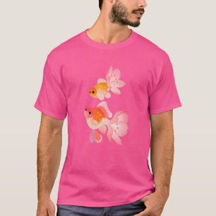 T-shirt Vintage Cherry Blossom Sakura Japanese Goldfish