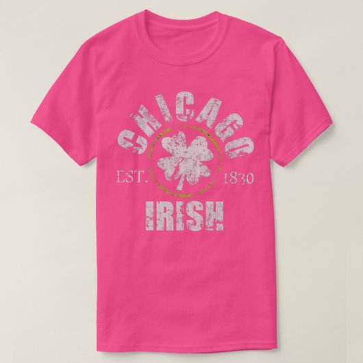 T-shirt Vintage Chicago Irish Heritage (Design devant)