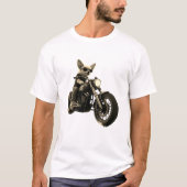 T-shirt Vintage Chihuahua Biker (Devant)