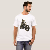 T-shirt Vintage Chihuahua Biker (Devant entier)