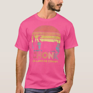 T-shirt Vintage Chonk Chat Mème Oh Lawd Il Est Venu vintag