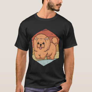 T-shirt Vintage Chow Chow Chien Maman Retro Chow Chow Chow