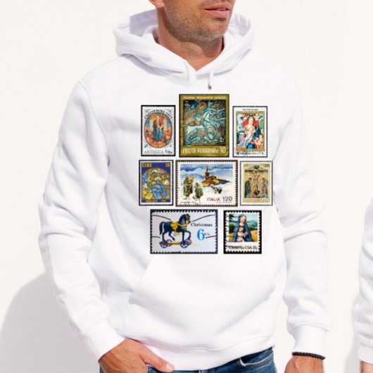 T-shirt Vintage Christmas Postage Stamp 