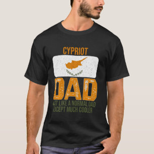 T-shirt Vintage Chypre Papa Chypre Drapeau Conception du d