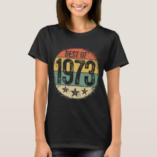 T-shirt Vintage circulaire Best of 1973 50 ans 50th Bi
