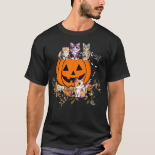 T-shirt Vintage Citrouille Patch Shirt Rustic Fall Graphis