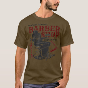 T-shirt Vintage Classic Barber Shop Funny Cadeau Idée Barb