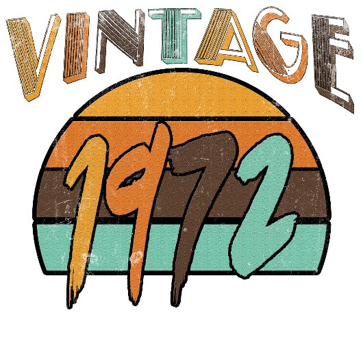 T-Shirt Vintage Classique 1972