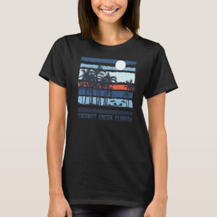 T-shirt Vintage Coconut Creek Floride Été 80s Plage Sou