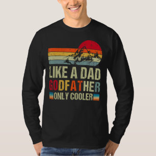 T-shirt Vintage Comme Un Père Parrain Uniquement Glacière