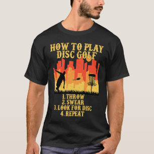 T-shirt Vintage Comment Lire Disk Golf Player Flying Disk