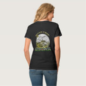 T-shirt vintage cool feu de camp route (Dos entier)