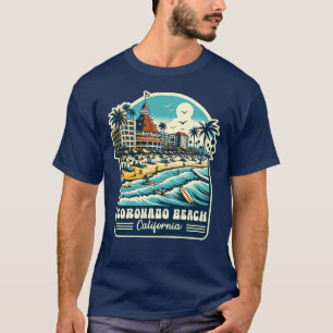 T-shirt Vintage Coronado Beach Californie Surf été