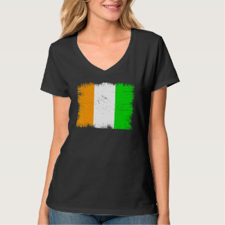 T-shirt Vintage Côte d'Ivoire Flag Ivorian Independence Da