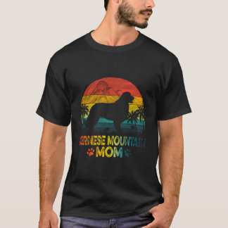 T-shirt Vintage coucher de soleil Bernese Mountain Dog Mam