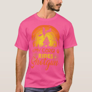 T-shirt Vintage coucher de soleil Mon Corgi Ride de chien