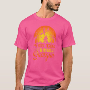 T-shirt Vintage coucher de soleil My Bull Terrier Ride de