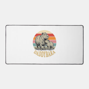 T-shirt vintage coucher de soleil Papa Capybara Da