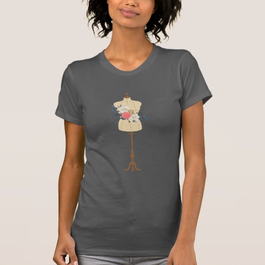 T-shirt Vintage couture robe mignonne (Devant)