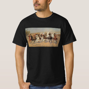 T-shirt Vintage Cowboys, une touche pour le bois par Remin