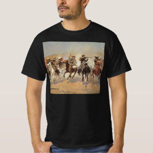 T-shirt Vintage Cowboys, une touche pour le bois par Remin