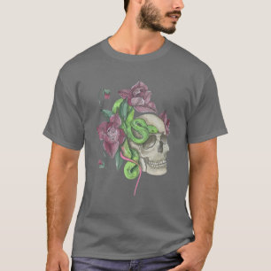 T-shirt Vintage crâne floral maman mignonne Correspondant