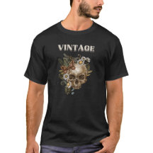 T-Shirt Vintage Crâne pour Hommes