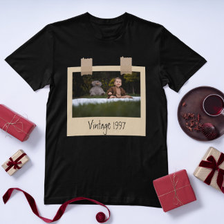 T-shirt Vintage Custom Photo & Year Birthday Personalized