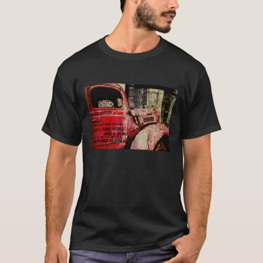 T-shirt vintage d'Al Capone de voiture (Devant)