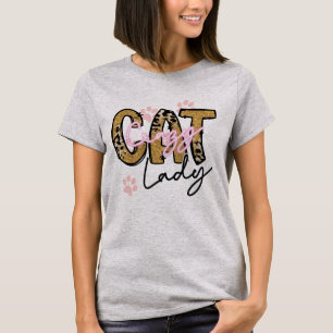 T-shirt Vintage Dame de Chat Fou Drôle de Chat Pour Hommes