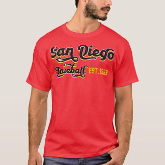 T-shirt Vintage de baseball San Diego Est1969