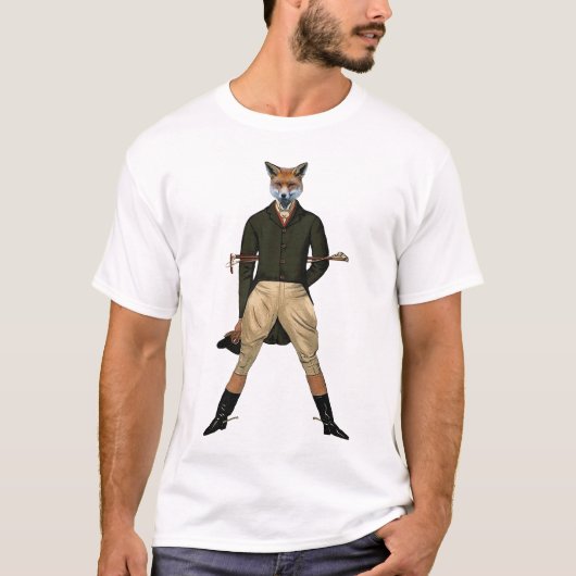T-shirt vintage de chasse au renard (Devant)