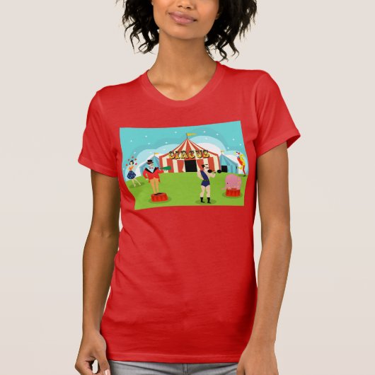 T-shirt vintage de cirque (Devant)