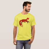T-shirt vintage de conception de Fox (Devant entier)