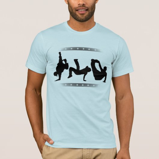 T-shirt vintage de danse de coupure (Devant)
