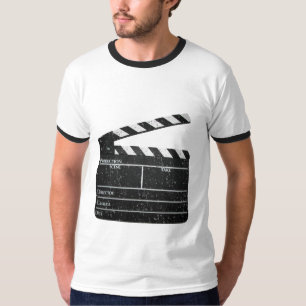 T-shirt vintage de film d'ardoise de cinéaste de