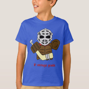 T-shirt vintage de gardien de but d'hockey de Lil