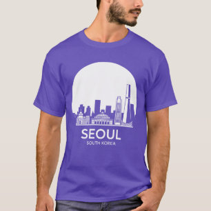T-shirt Vintage de la ville de Séoul en Corée du Sud