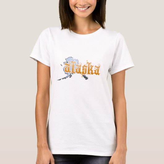 T-shirt Vintage de l'Alaska (Devant)