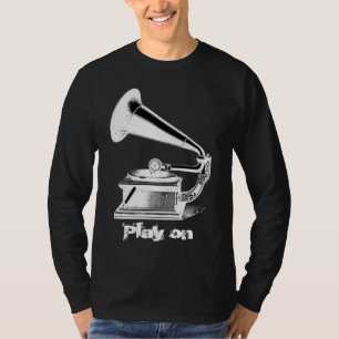T-shirt vintage de phonographe