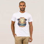 T-shirt Vintage de vacances d'été (Devant entier)