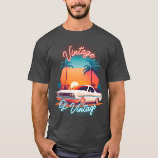T-shirt Vintage de Vintage Voiture vintage drôle ami vinta