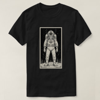 T-shirt Vintage Deep Sea Diver Illustration