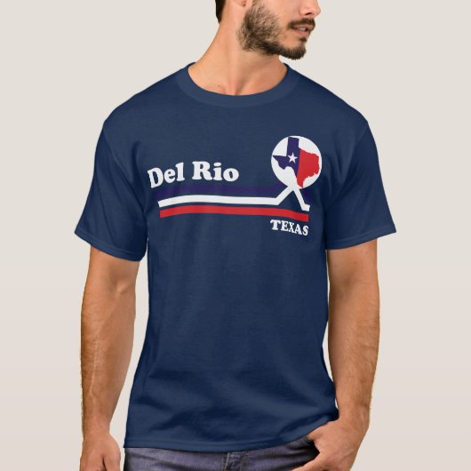 T-shirt Vintage Del Rio Texas (Devant)