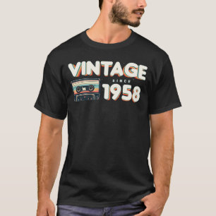 T-shirt Vintage depuis 1958 Nostalgic & musique Vintage Na