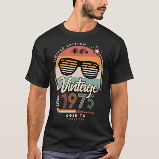 T-shirt Vintage depuis 1975 (Devant)
